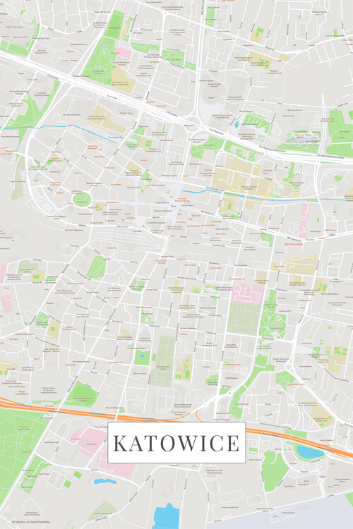 Плакат Katowice color