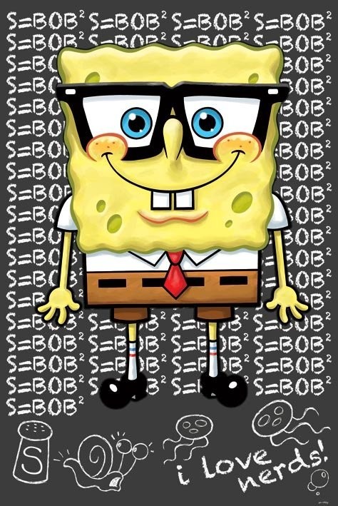 Poster SPONGEBOB - i love nerds