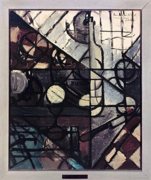 Poster The bottle of Bordeaux