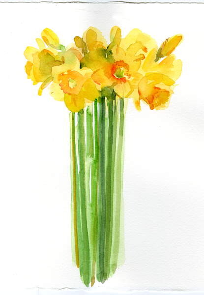 Плакат Narcissus bunch; 2014;