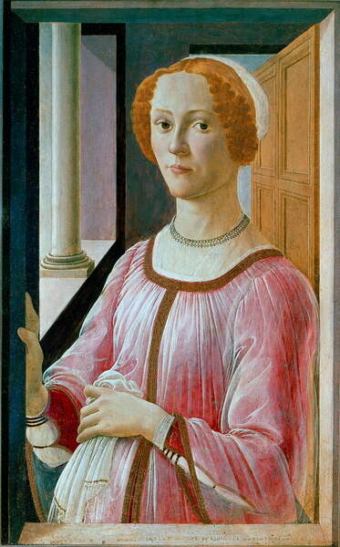 Наклейка Portrait of Smeralda Bandinelli Detrempe