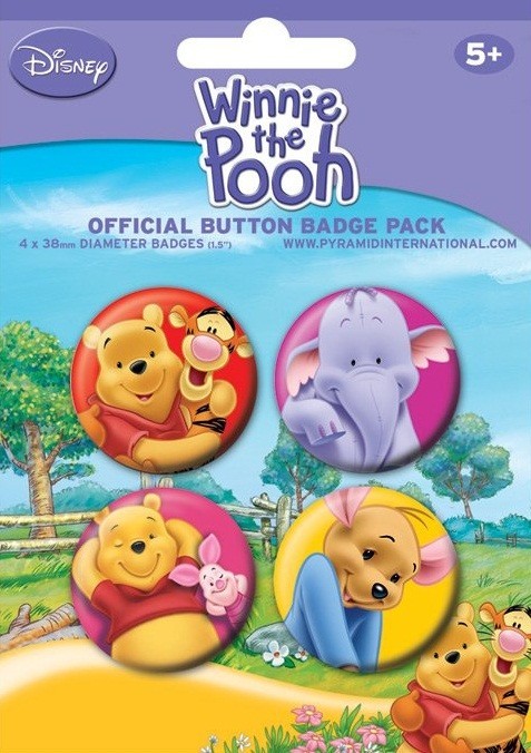 Conjunto de crachás WINNIE THE POOH 2