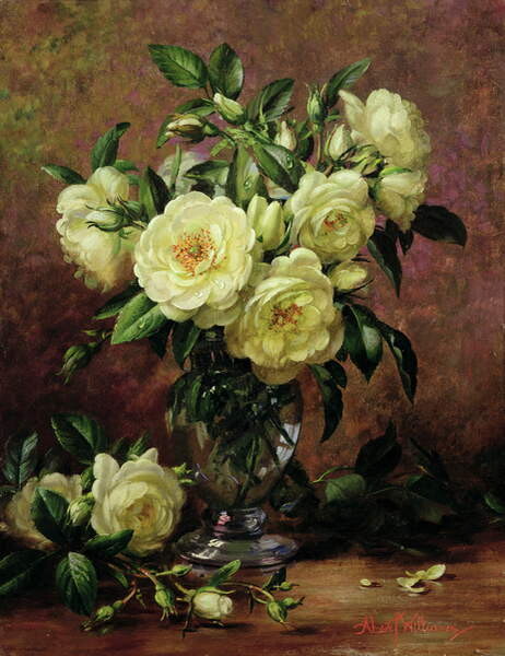 Плакат White Roses