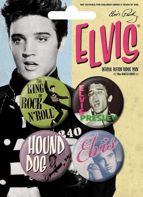 Badge set ELVIS PRESLEY - young