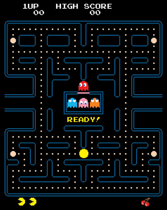 Canvas Wall Art Pac-Man - Maze | Canvas Prints | Europosters