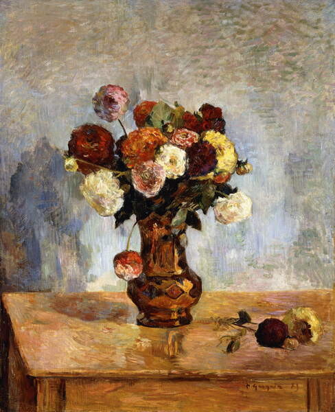 Плакат Les Dahlias