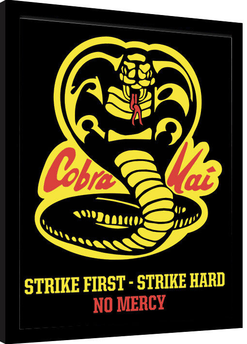 Framed poster Cobra Kai - No Mercy