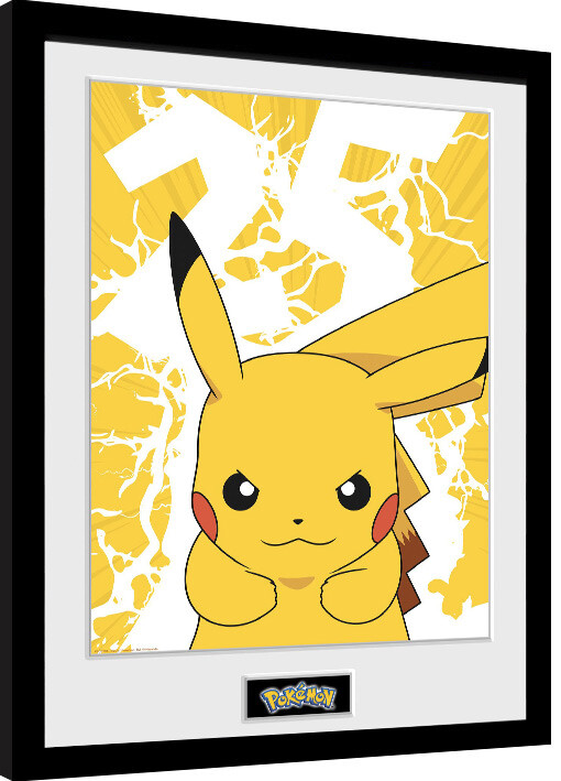 Uokvirjen plakat Pokemon - Pikachu Lightning 25