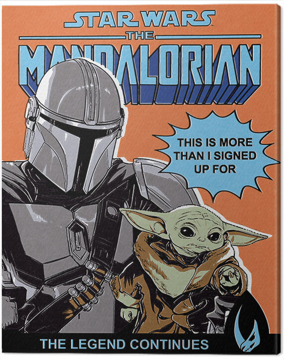 Canvas Wall Art Star Wars: The Mandalorian - This Is More Than I