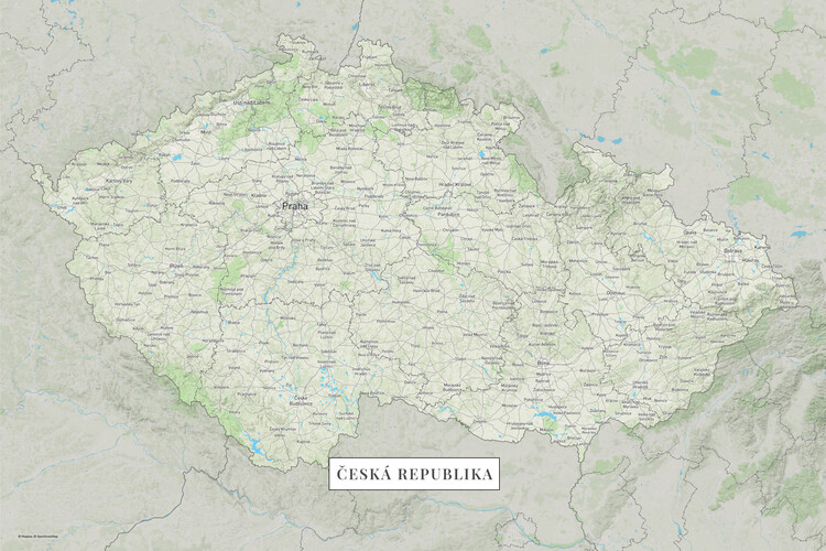Плакат Česká republika color
