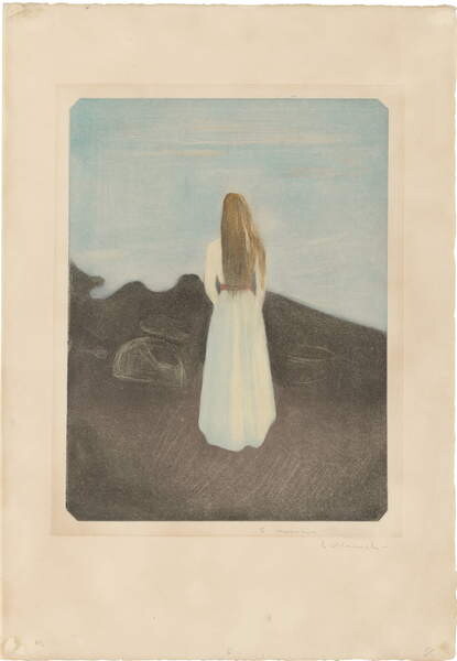 Плакат Young Woman on the Beach
