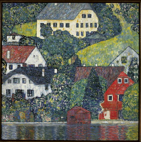 Принти на полотні Houses at Unterach on the Attersee