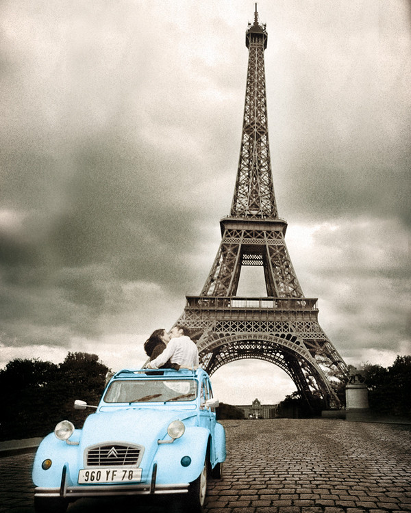 Poster Paris - romance