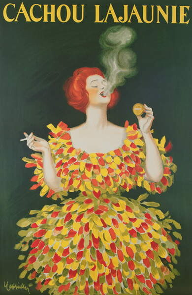 Плакат Poster advertising cachou Lajaunie
