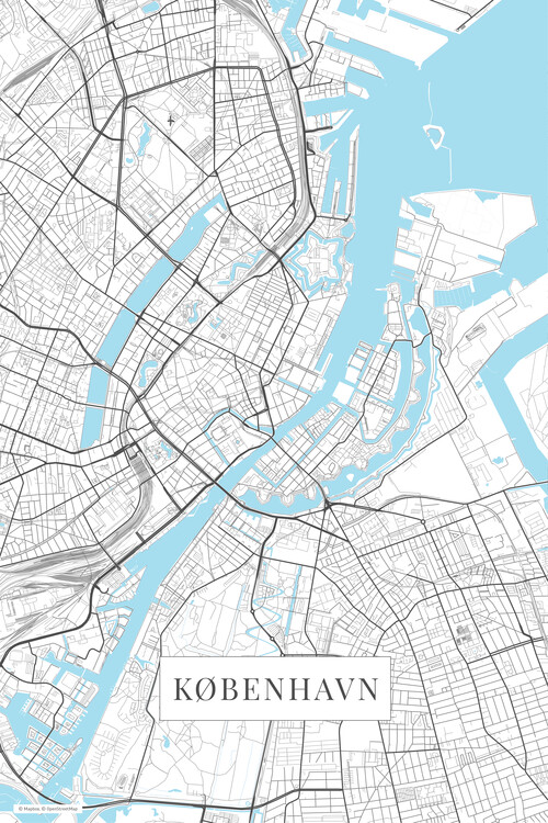 Принти на полотні København white