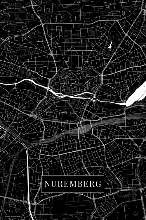Плакат Nuremberg black