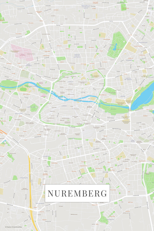 Плакат Nuremberg color
