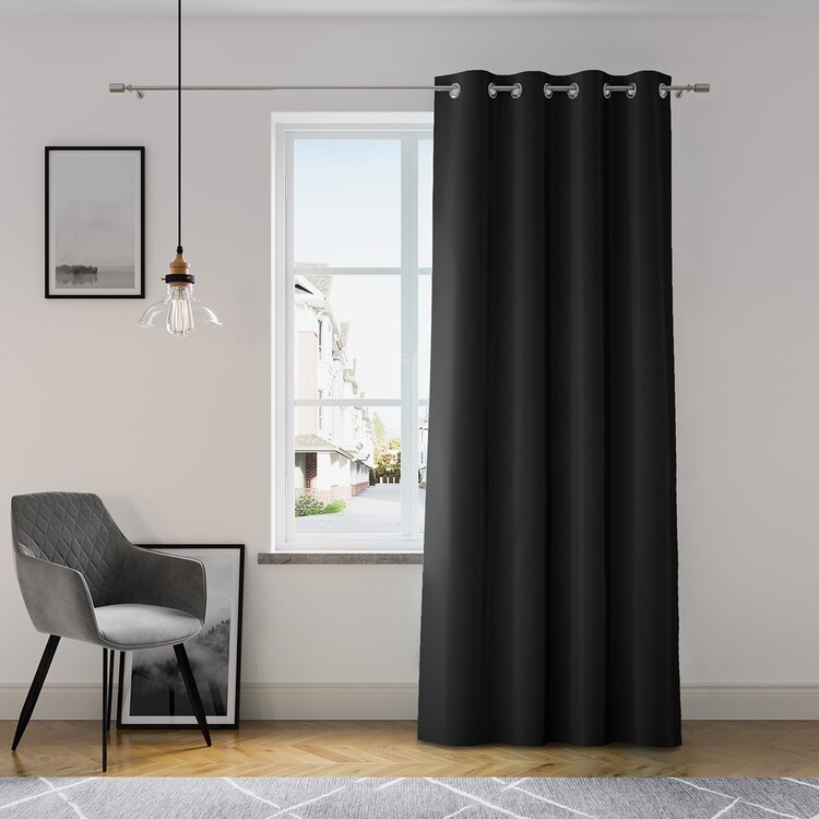 Curtain Amelia Home - Eyelets Black 1 pc