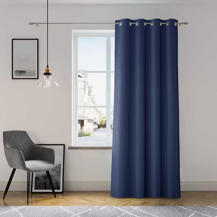 Zavese Amelia Home - Eyelets Navy 1 kos