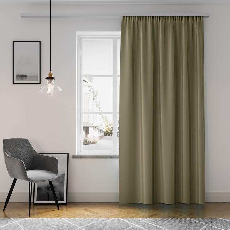 Κουρτίνα Amelia Home - Pleat Khaki Brown 1 τεμ