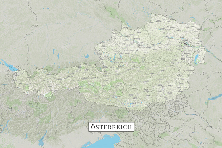 Плакат Osterreich color