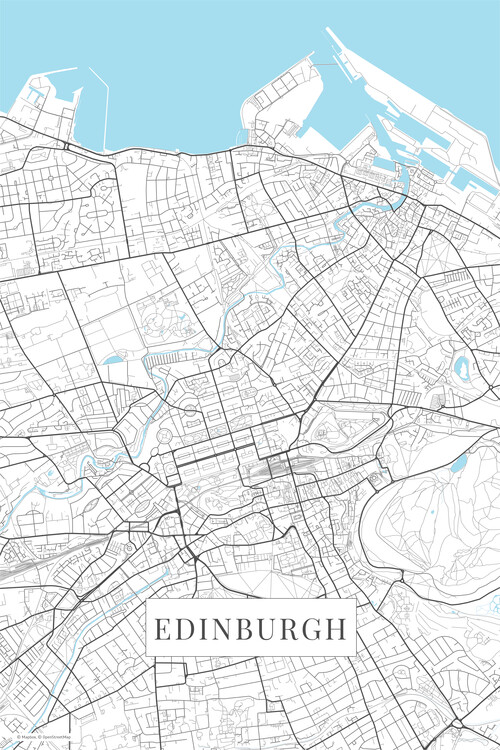 Плакат Edinburgh white