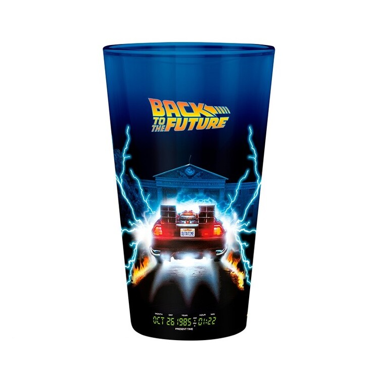 Glass Back to the Future - DeLorean