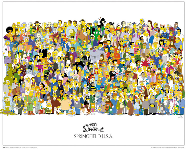 Плакат THE SIMPSONS - cast