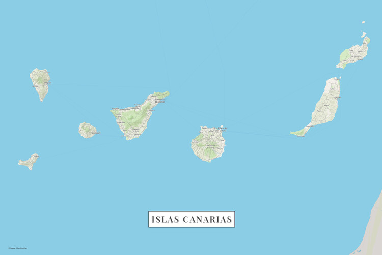 Плакат Canary Islands color