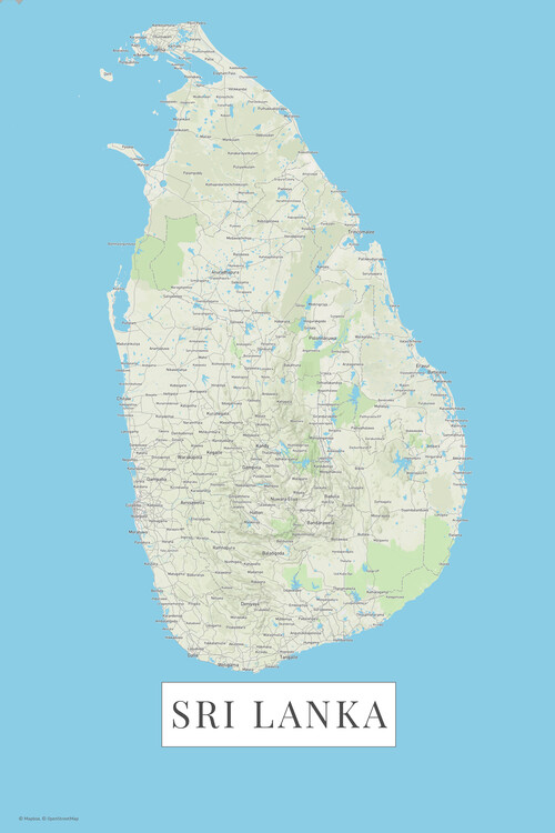 Плакат Sri Lanka color