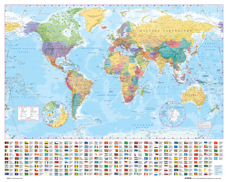 Poster World map
