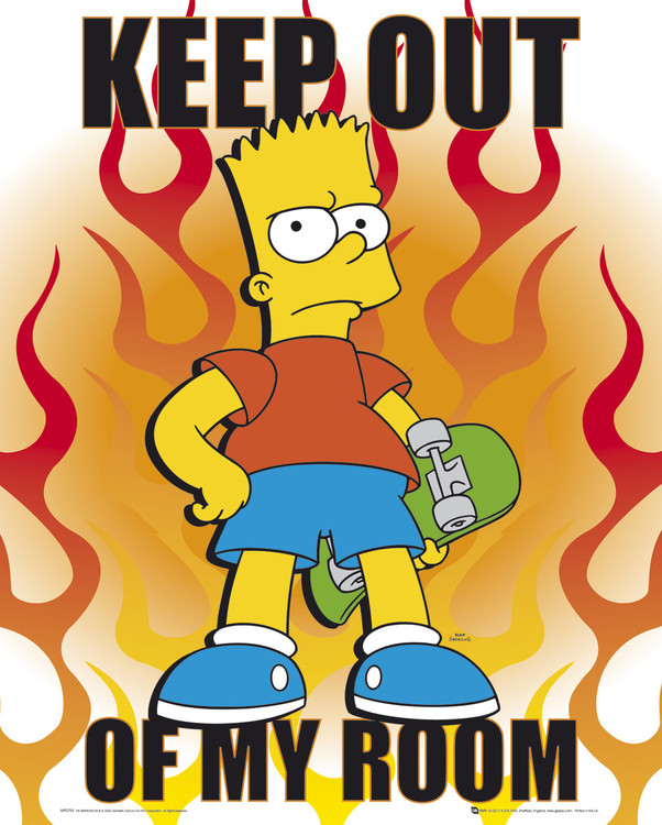 Плакат THE SIMPSONS - keep out