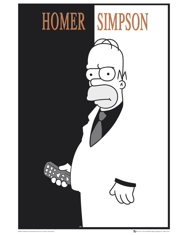 Плакат THE SIMPSONS - scarface