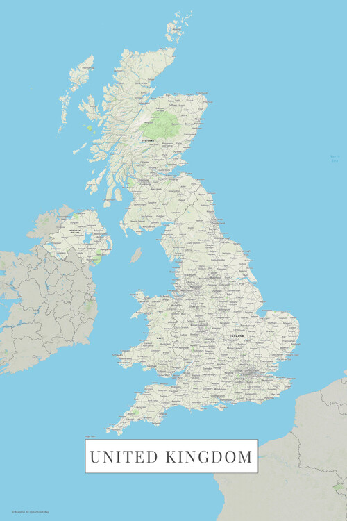 Плакат United Kingdom color