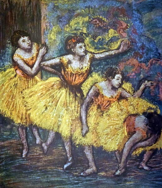 Плакат Painting titled 'Four Dancers'