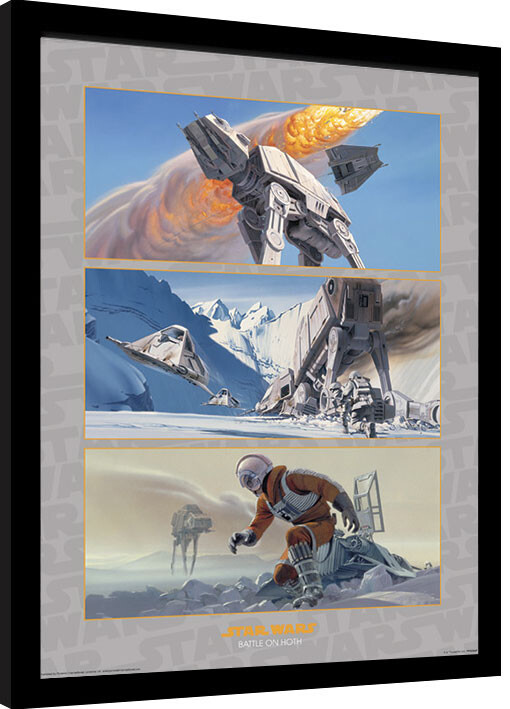 Kehystetty juliste Star Wars - Battle on Hoth