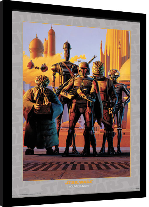 Framed Poster Star Wars - Bounty Hunters