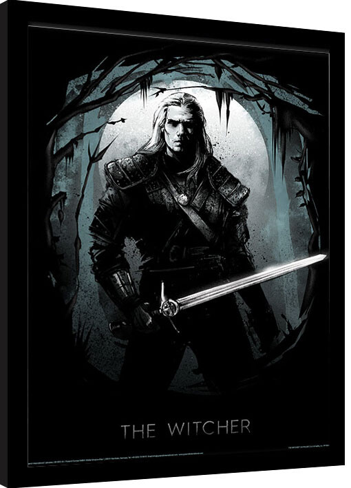 Κορνιζαρισμένη αφίσα The Witcher - Lair of the Beast
