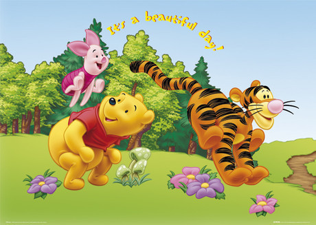 Πλαισιωμένη αφίσα WINNIE THE POOH - beautiful day - framed poster