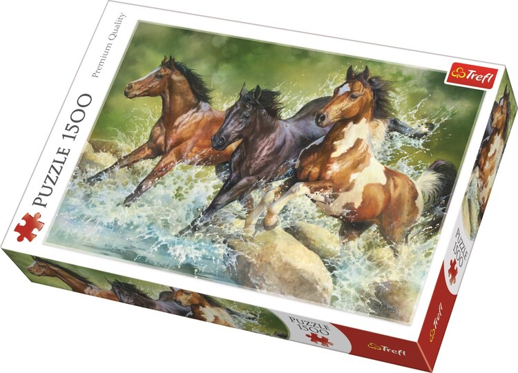 Puzzle Three Wild Horses