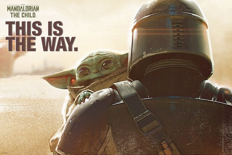 Плакат Star Wars: The Mandalorian - Mando & The Child
