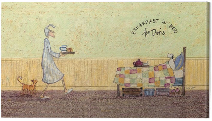Принти на полотні Sam Toft - Breakfast in bed for Doris
