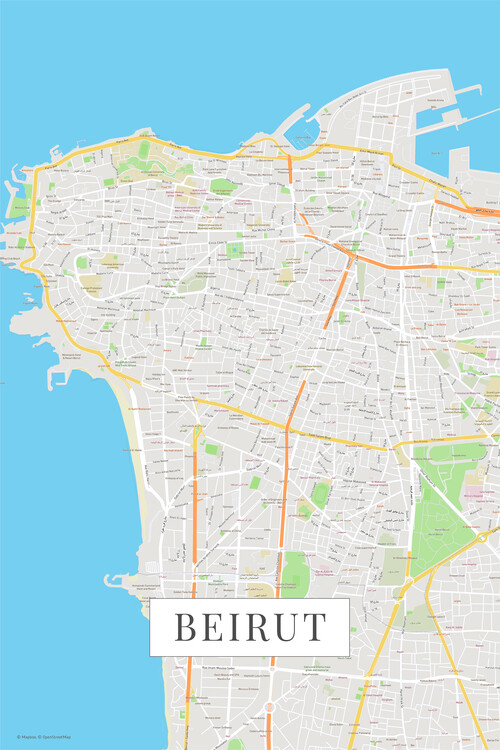 Плакат Beirut color