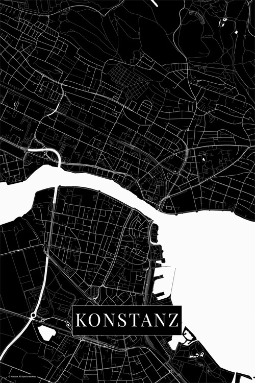 Плакат Konstanz black