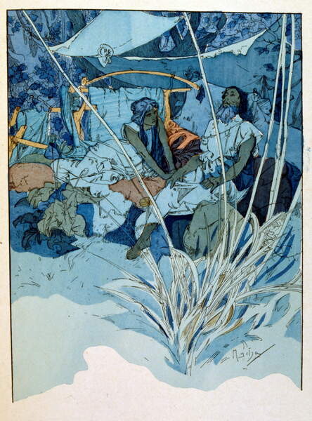 Плакат Illustration by Alphonse Mucha