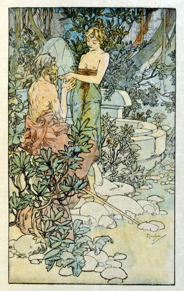 Плакат Illustration by Alphonse Mucha from Clio
