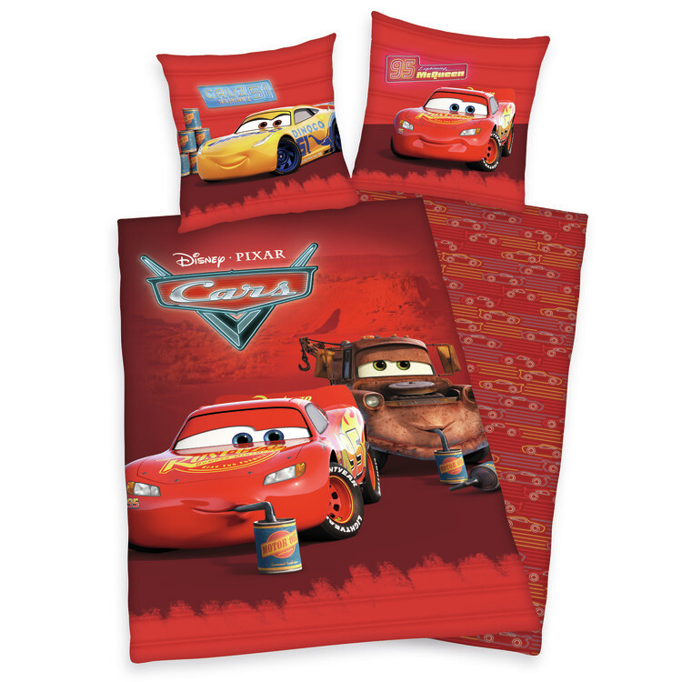 Постільна білизна Cars - McQueen, Mater & Cruz Ramirez