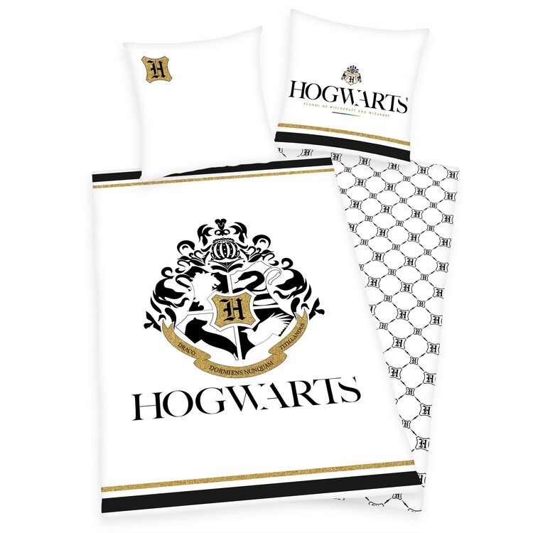 Σεντόνια Harry Potter - White & Gold