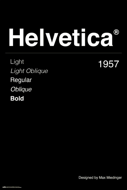 Плакат Helvetica