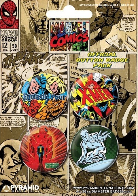 Badge set MARVEL COMICS 1